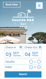 Mẫu trang web Khách sạn và Dịch vụ lưu trú gồm giường ngủ kèm bữa sáng – Khách sạn