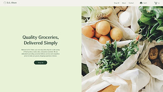 eCommerce website templates - Online Grocery Store (Structured)