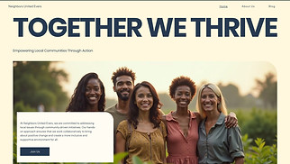  website templates - Community Action Group (Bright)