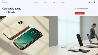 Electronics website templates - Cell Phone Store (Chic)