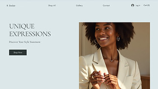 eCommerce website templates - Jewelry Store (Inviting)