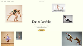 Performing Arts website templates - Dance Portfolio (Soft)