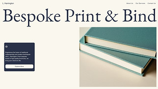  website templates - Printing and Bookbinding Service (Elegant)