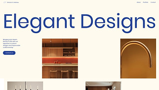 Interior Design website templates - Kitchen Design Studio (Sleek)