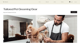 eCommerce website templates - Pet Grooming Equipment Manufacturer (Clean)