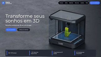 Templates de Tecnologia e aplicativos - Empresa de impressão 3D