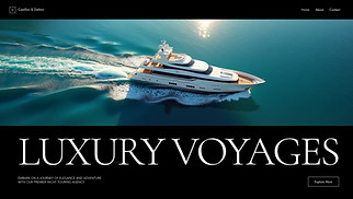 Business website templates - Yacht Touring Agency (Elegant)