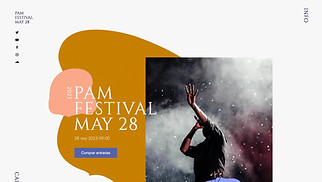 Producción de Eventos plantillas web – Festival de música