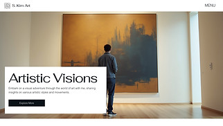 Visual Arts website templates - Art Blogger (Elegant)