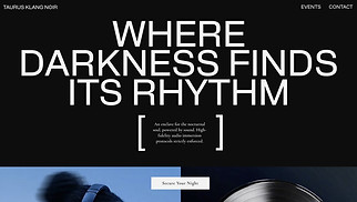 Szablony stron z dziedziny „miejsca” - Dance Club (Dark)