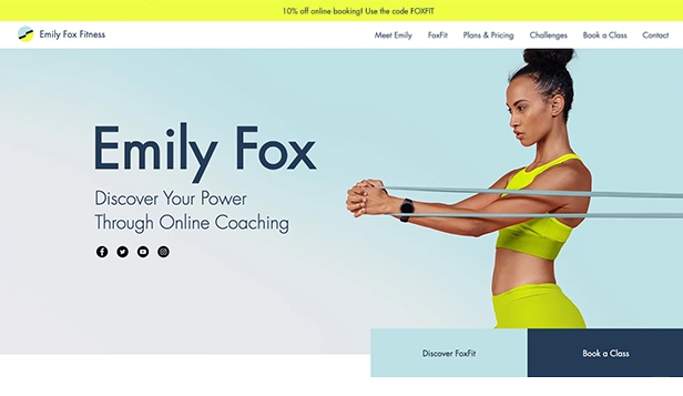 Gym Fit Fitness Website Template - Website Development