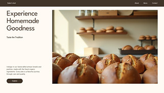 Cafe & Bakery website templates - Bakery (Warm)