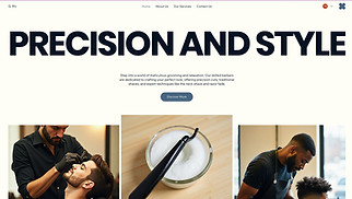 All website templates - Barber Shop (Light)