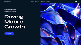  website templates - Mobile Marketing Portfolio (Futuristic)