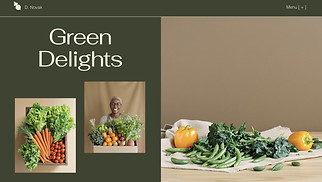 Food & Drinks website templates - Organic Vegetable Delivery Service (Earthy)