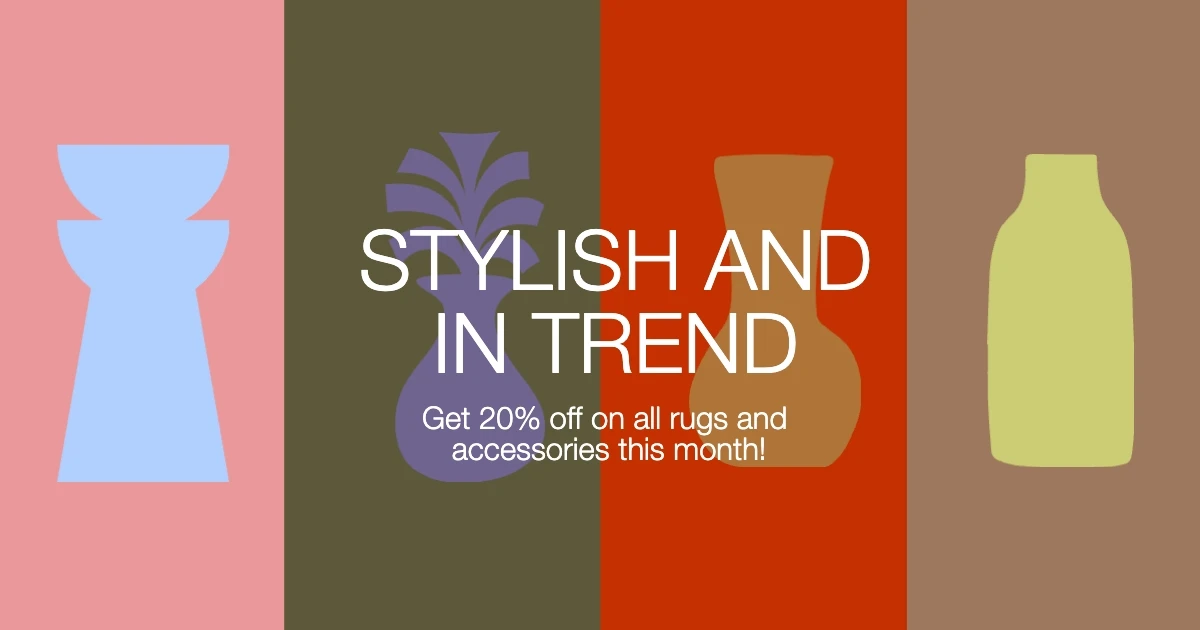 Playful Bold Pop Illustrative Colorful Home & Lifestyle Facebook Post