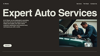 Industrial website templates - Garage Mechanic (Warm)