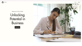 Education website templates - Business Student CV (Modern)