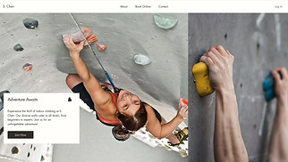 Health & Wellness website templates - Indoor Climbing Gym (Adventurous)