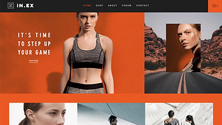 Шаблон для сайта в категории «Интернет-магазин» — Магазин спортивной одежды и аксессуаров