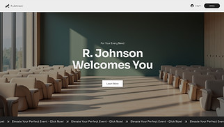 Events website templates - Conference Hall (Professional)