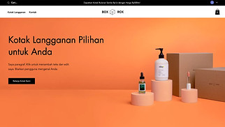 Template situs web Beauty & Hair – Perusahaan Subscription Box 