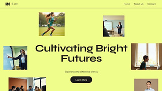 Education website templates - High School (Energetic)