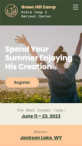 Mẫu trang web Tôn giáo – Trại học kinh thánh