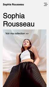 Templates de site web pour Portfolio et CV - Styliste 