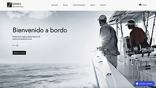  plantillas web – Alquiler de barcos de pesca 