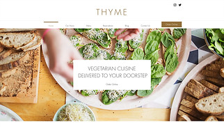 Restaurant website templates - Vegetarian Restaurant