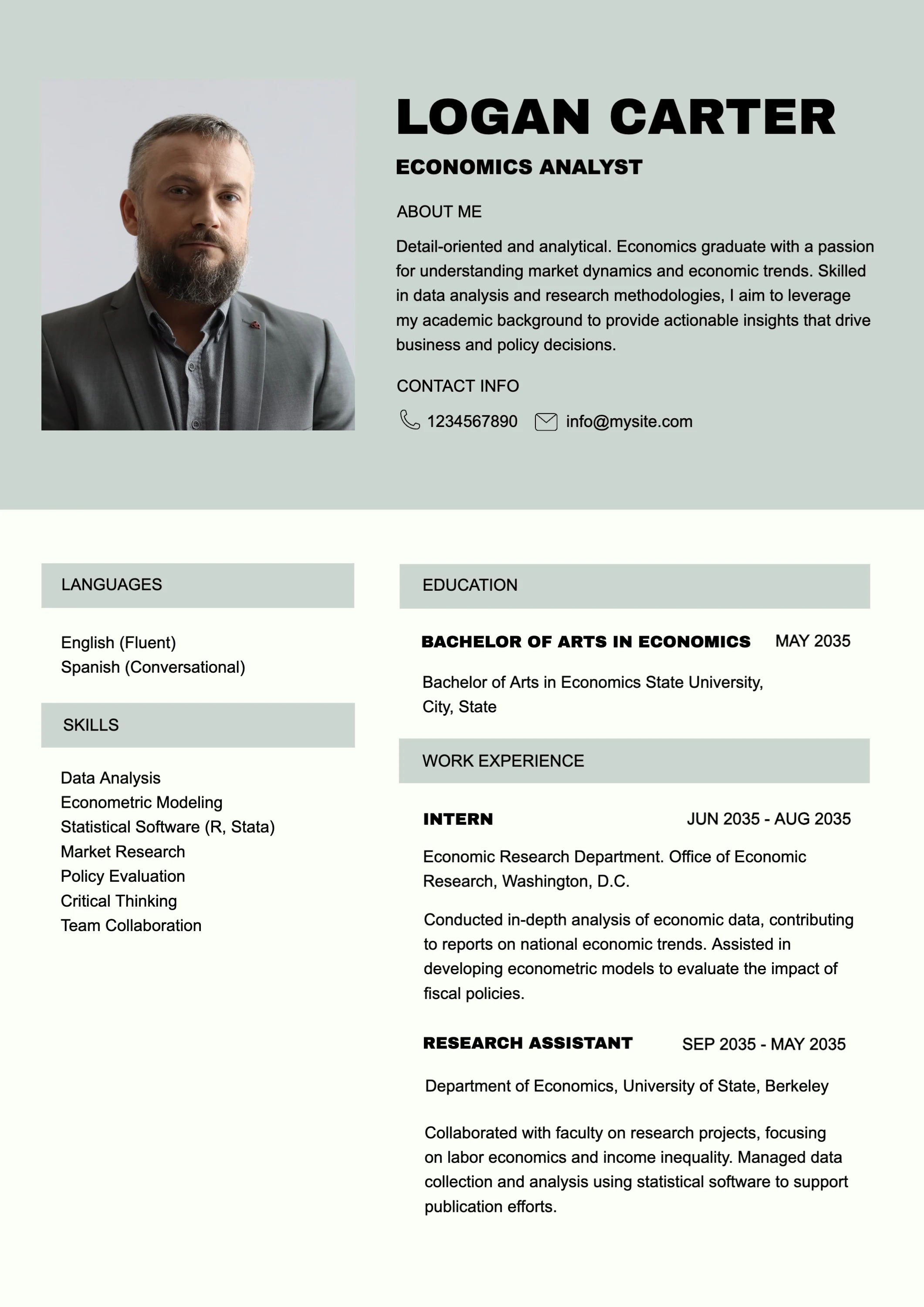 Classic Clean College  Resume