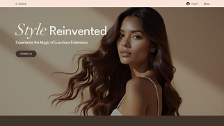 Beauty & Hair website templates - Hair Extensions Salon (Elegant)