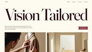 Events website templates - Fashion Production Company (Chic)