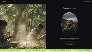 Photography website templates - Photographic Journalist (Dark)