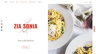 Templates de sites web Restaurants - Restaurant italien