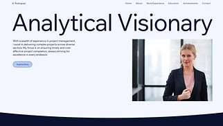 Resumes & CVs website templates - CV (Clean)