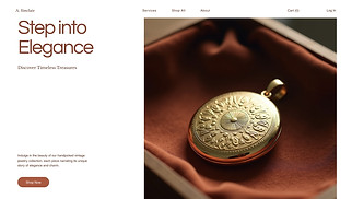 Jewelry & Accessories website templates - Vintage Jewelry Store (Classic)