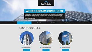 Webové šablony pro Nemovitosti – Realitní firma