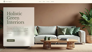 Interior Design website templates - Interior Designer (Natural)