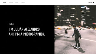 Webové šablony pro Fotografie – Fotograf