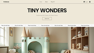 eCommerce website templates - Online Children's Furniture Store (Contemporary)