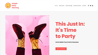 Eventos plantillas web – Organizador de fiestas