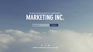 Publicidad y marketing plantillas web – Landing page "Próximamente"
