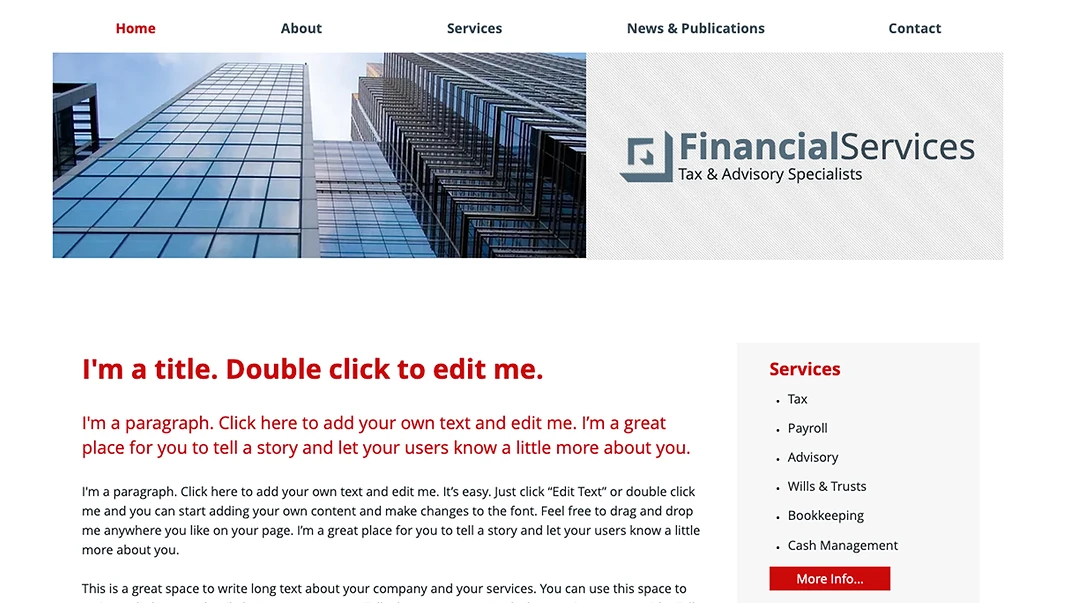Financial Consulting Company