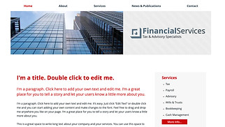 Unternehmen Website-Vorlagen - Finanzberatung