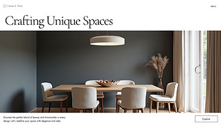 Interior Design website templates - Interior Designer (Sophisticated)