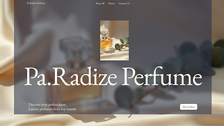 Beauty & Wellness website templates - Perfume Shop (Warm)