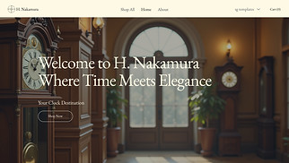 Home & Decor website templates - Clock Shop (Elegant)