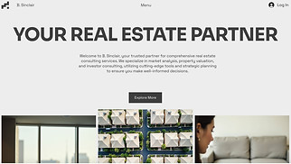 Business website templates - Real Estate Consulting Agency (Sleek)